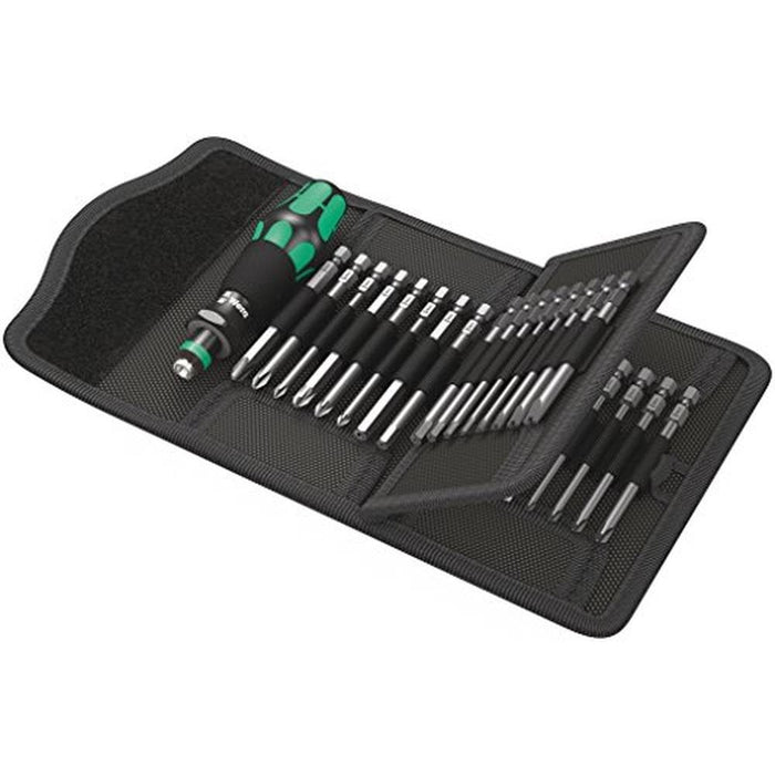 Wera Kraftform Kompakt 62: Bitholding Screwdriver and Pouch – Front View