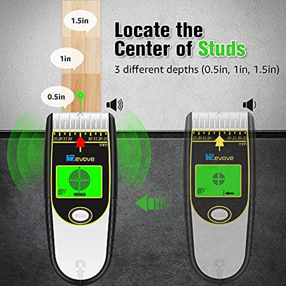 Stud Wall: WEVOVE 6 in 1 Stud Finder Wall Scanner – In Use
