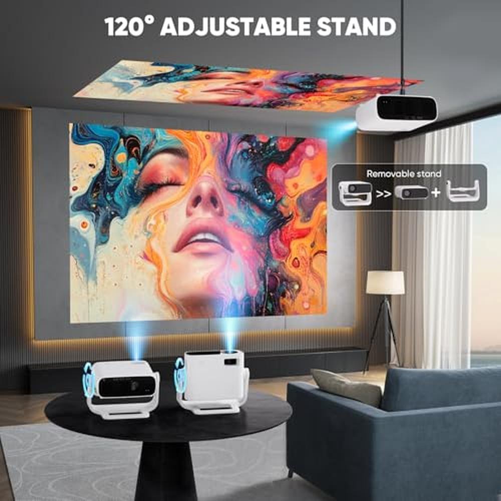 Projector Wielio: Wielio Smart Projector WiFi 6 Bluetooth – Close-up Detail