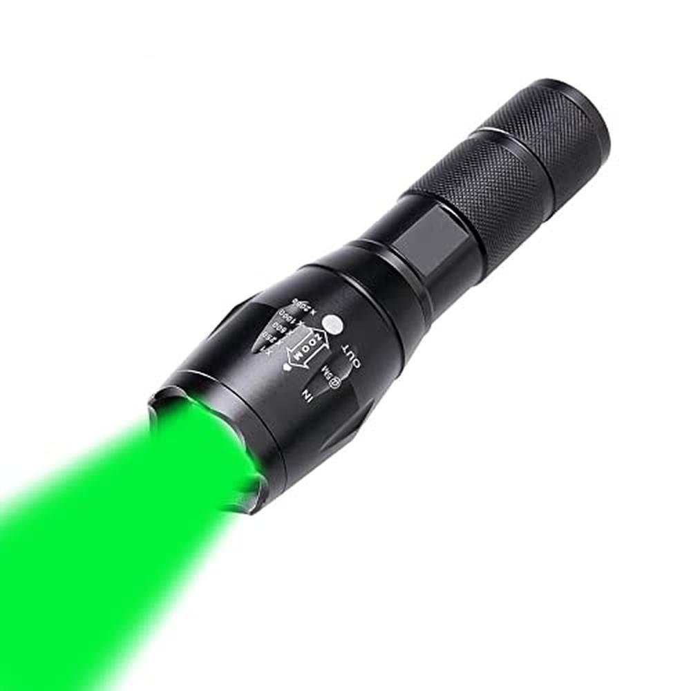 Light Hunting: WINDFIRE Green Light LED Flashlight 1000 – Front View