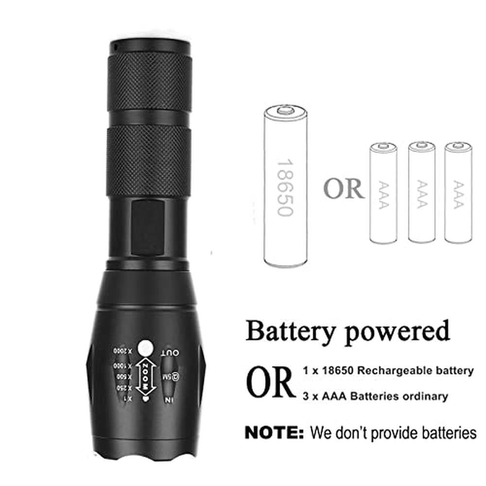 Light Hunting: WINDFIRE Green Light LED Flashlight 1000 – Close-up Detail