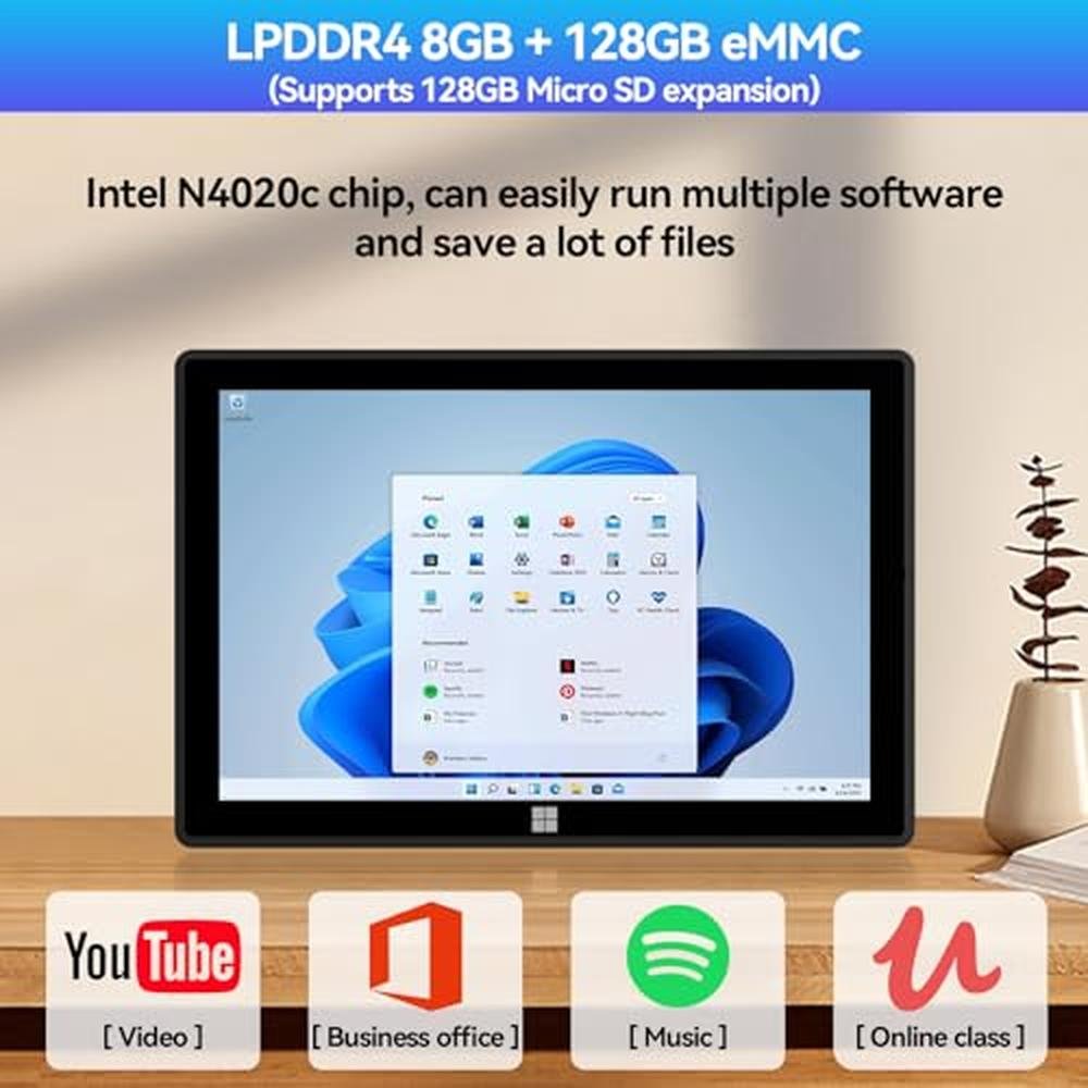 Tablet Keyboard: ADREAMER WinsPad20 10.1-inch Windows 11 – Side View