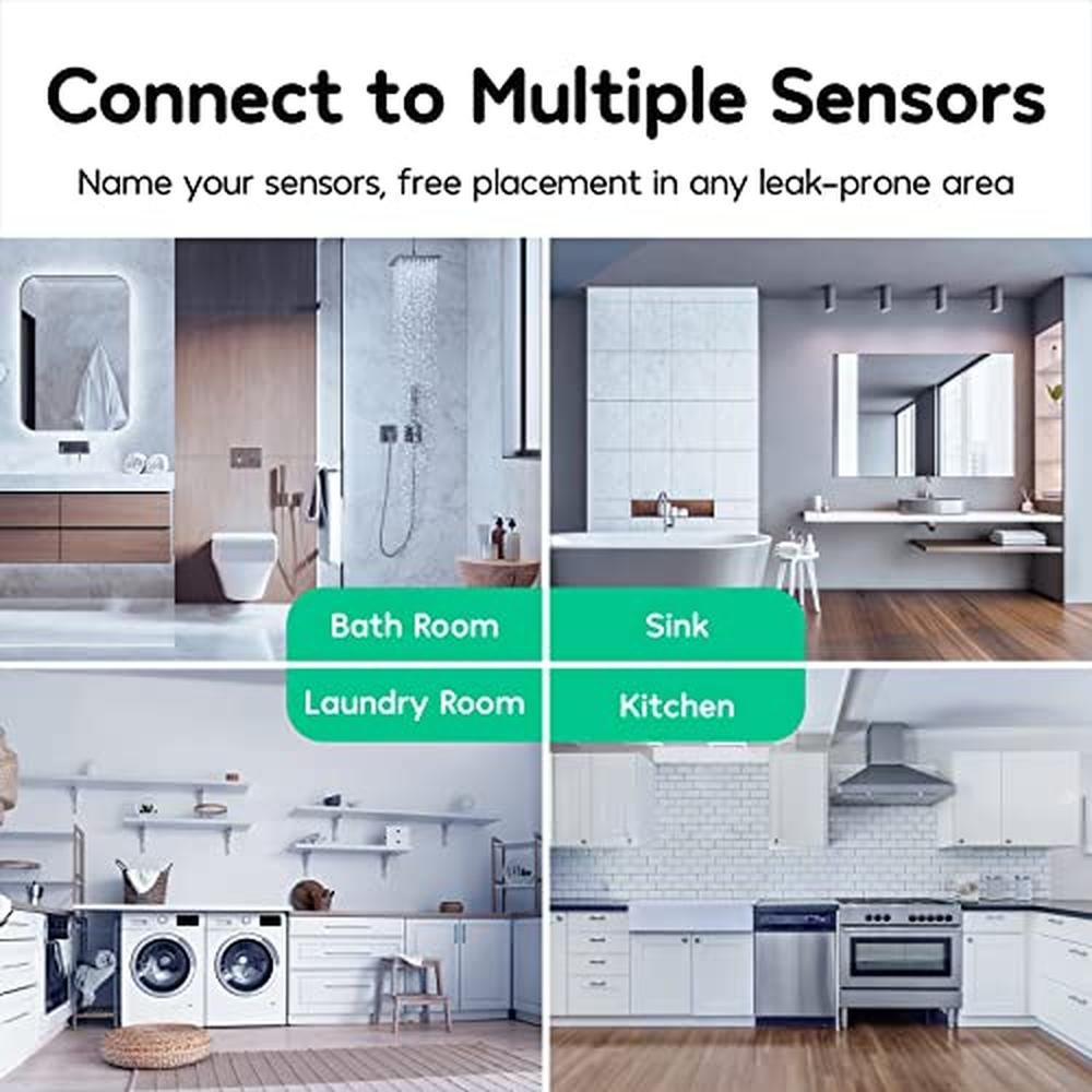 Winees WiFi Water Leak Detector for Home – In Use