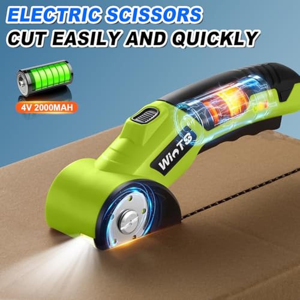 Cutter Wints: WINTS Cordless Electric Scissors 4V – Close-up Detail