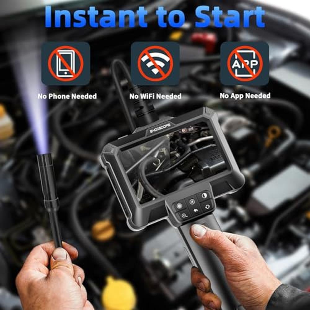 Camera Borescope: WINWEND Endoscope Camera with Light IP67 – In Use