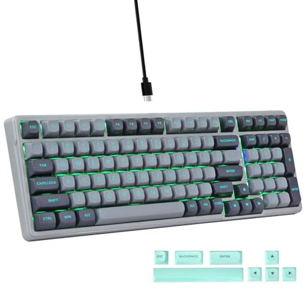 Keyboard Sound: Wired Mechanical Gaming Keyboard Creamy – Front View