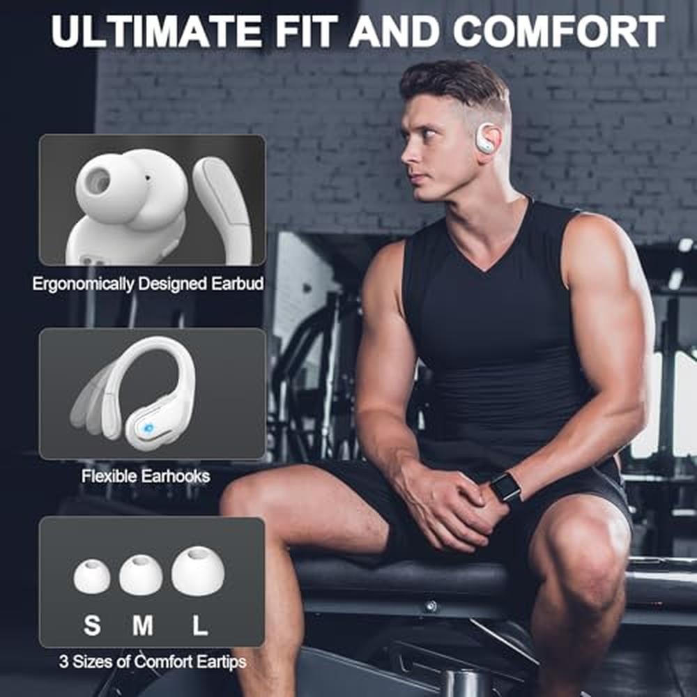 Earbud Bluetooth: 2023 Sport Wireless Bluetooth 5.3 Earbud – Side View