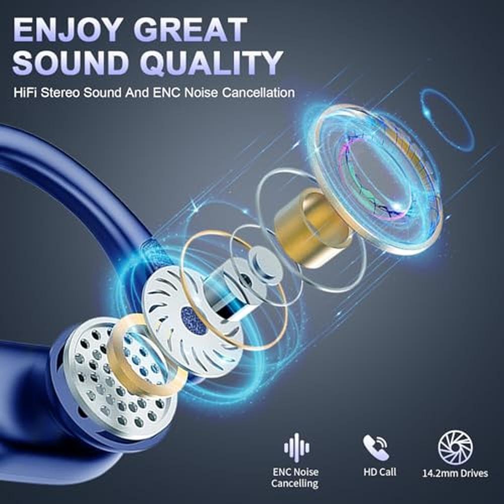 Bluetooth Earbud: INDIA Warehouse Wireless Earbud Bluetooth – Close-up Detail