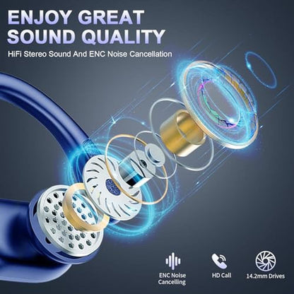 Bluetooth Earbud: INDIA Warehouse Wireless Earbud Bluetooth – Close-up Detail
