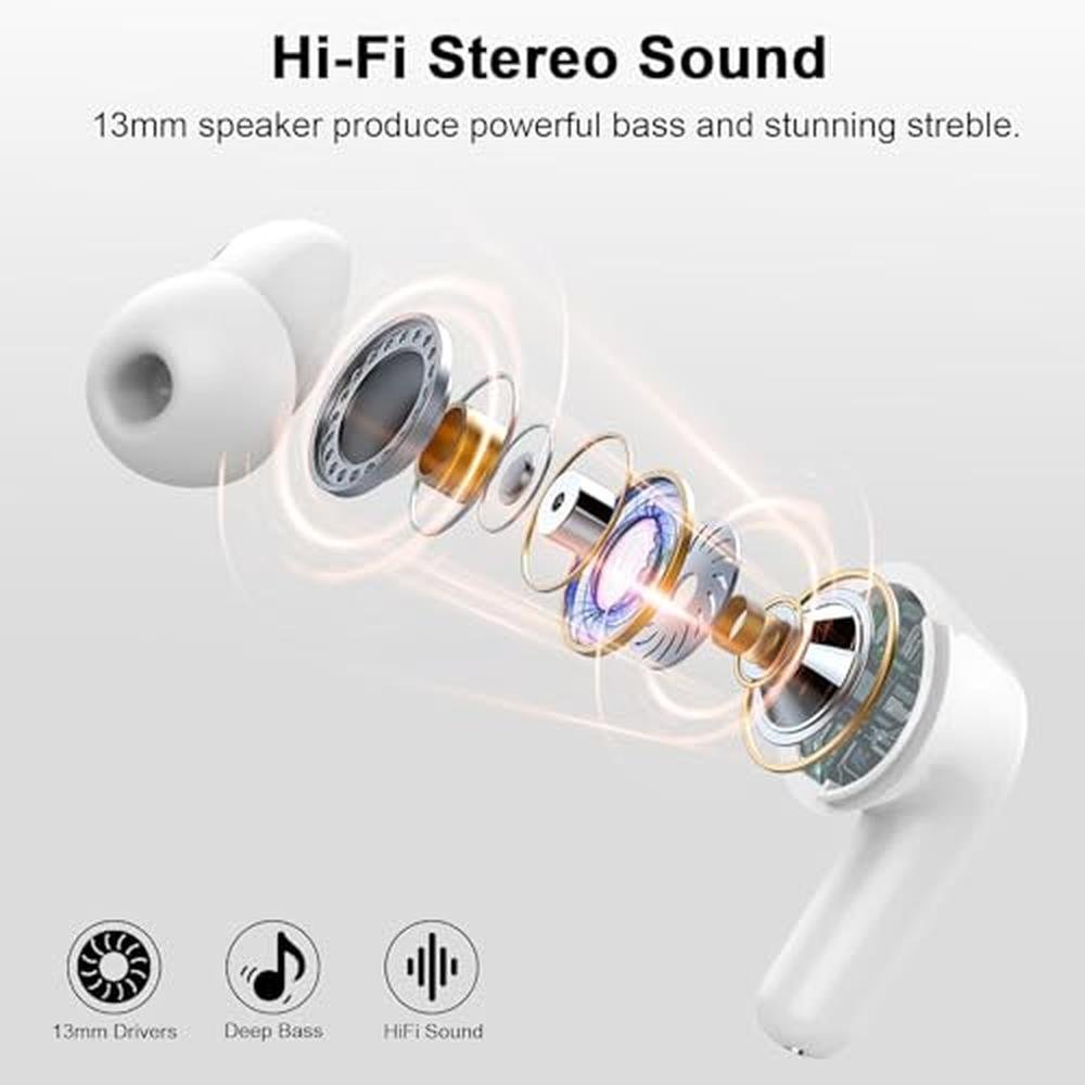 Earbuds Bluetooth: Wireless Earbuds Bluetooth 5.4 – Close-up Detail