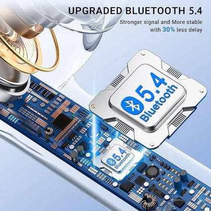 Ear Bluetooth: Wireless Earbuds Bluetooth 5.4 Headphones – Side View
