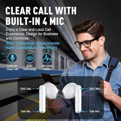 Ear Bluetooth: Wireless Earbuds Bluetooth 5.4 Headphones – Packaging