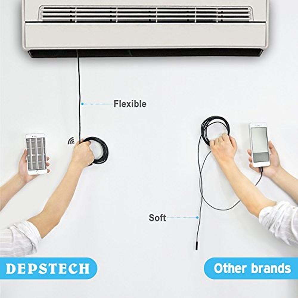 Camera Endoscope: Depstech WiFi Borescope IP67 Waterproof – In Use