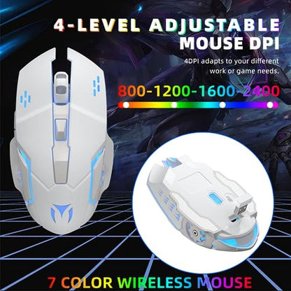 Gaming Keyboard: Wireless Gaming Keyboard and Mouse Combo – Packaging