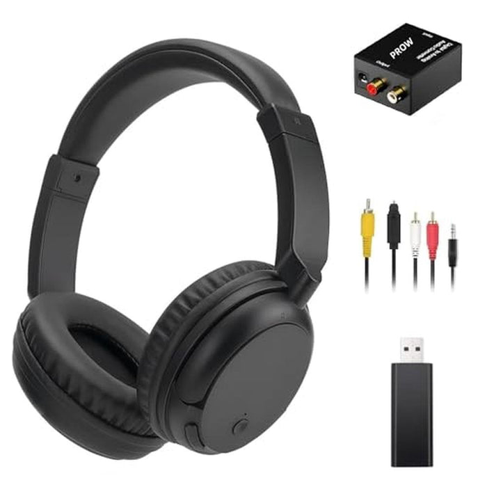 Headphones Bluetooth5.3: Over-Ear Wireless TV Headset with – Front View