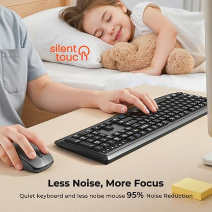 Wireless Keyboard and Mouse Combo – Close-up Detail