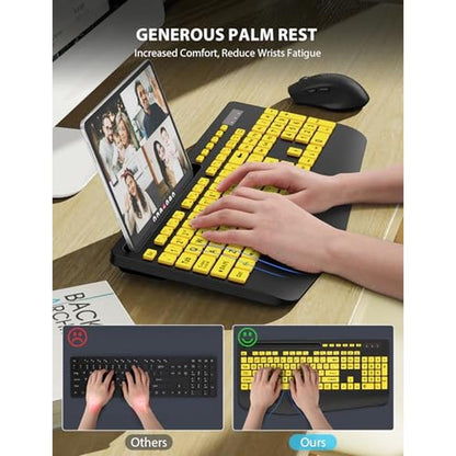 Wireless Keyboard Mouse Combo – Close-up Detail