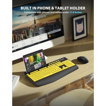 Wireless Keyboard Mouse Combo – In Use
