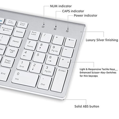 Wireless Keyboard Mouse Combo – Side View