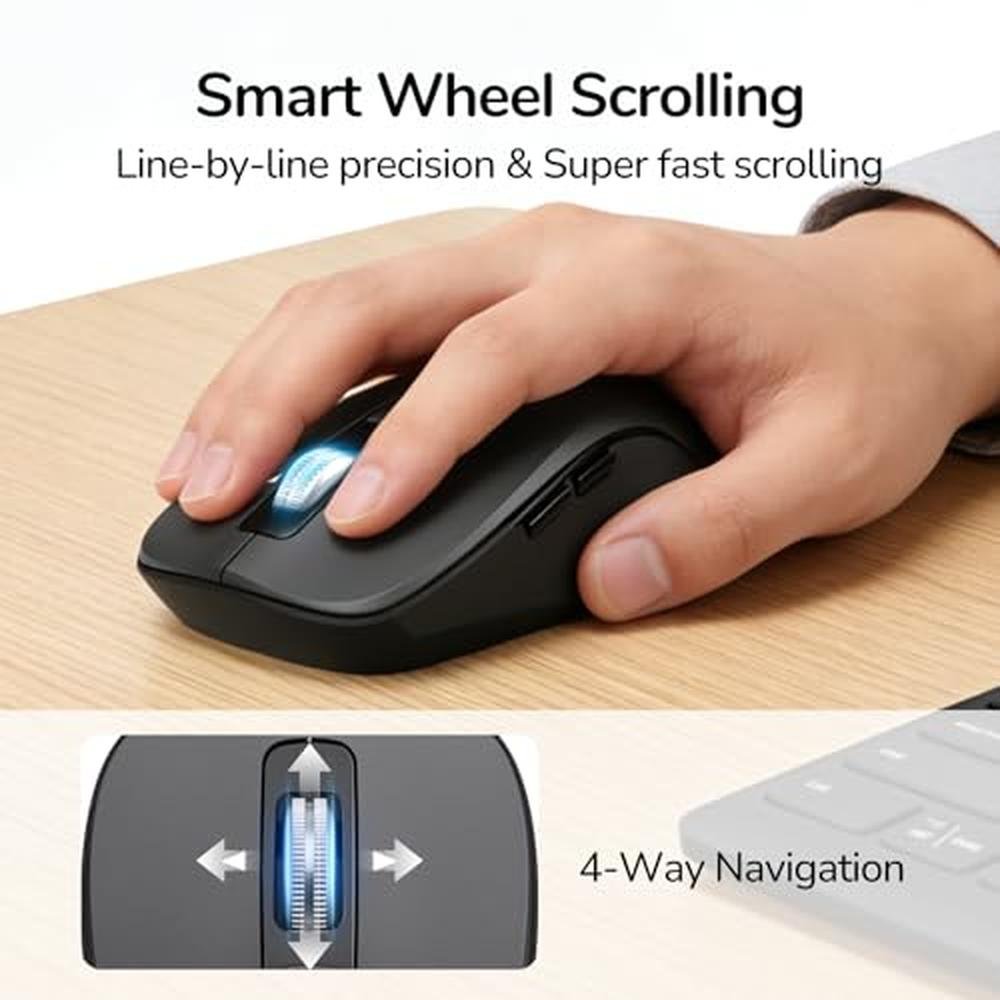 Wireless Keyboard Mouse Combo – In Use