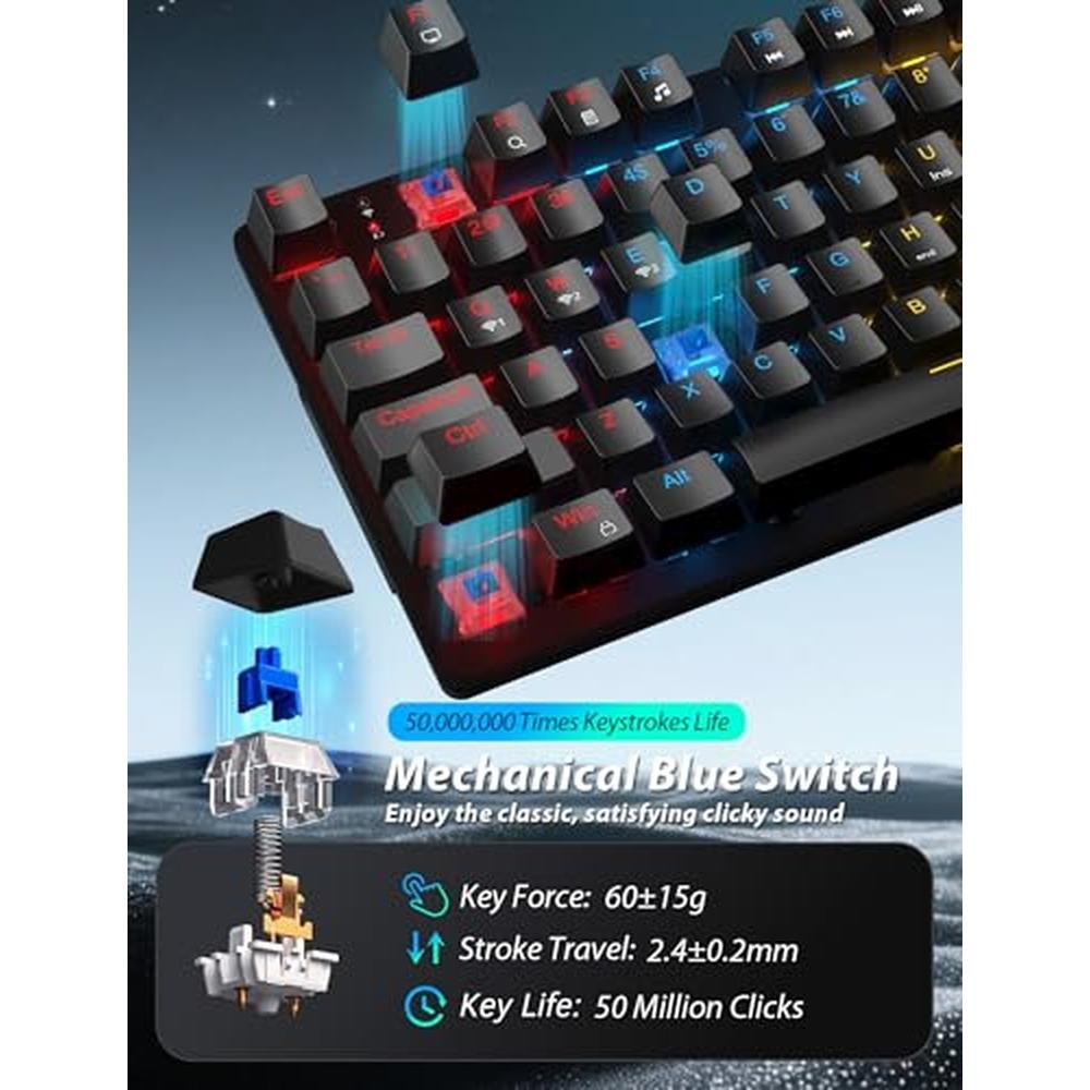 Gaming Mouse: Wireless Mechanical Gaming Keyboard and Mouse – Close-up Detail