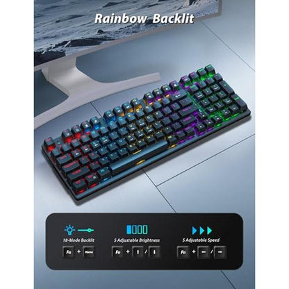 Gaming Mouse: Wireless Mechanical Gaming Keyboard and Mouse – Packaging