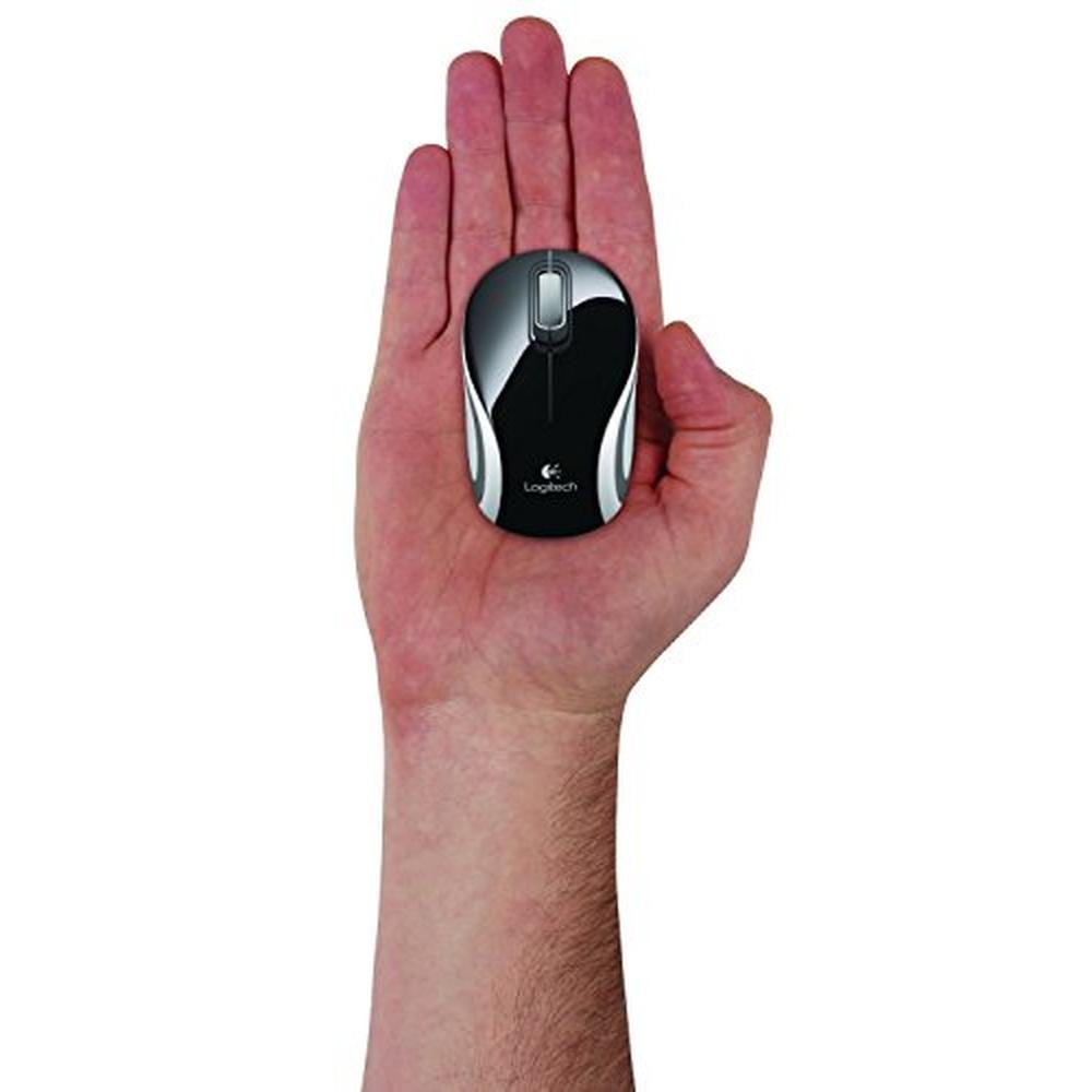 Wireless Mini Mouse M187 Black – In Use