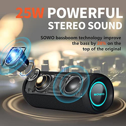 Speaker Portable: Wireless Portable Speaker IPX7 Waterproof – Side View