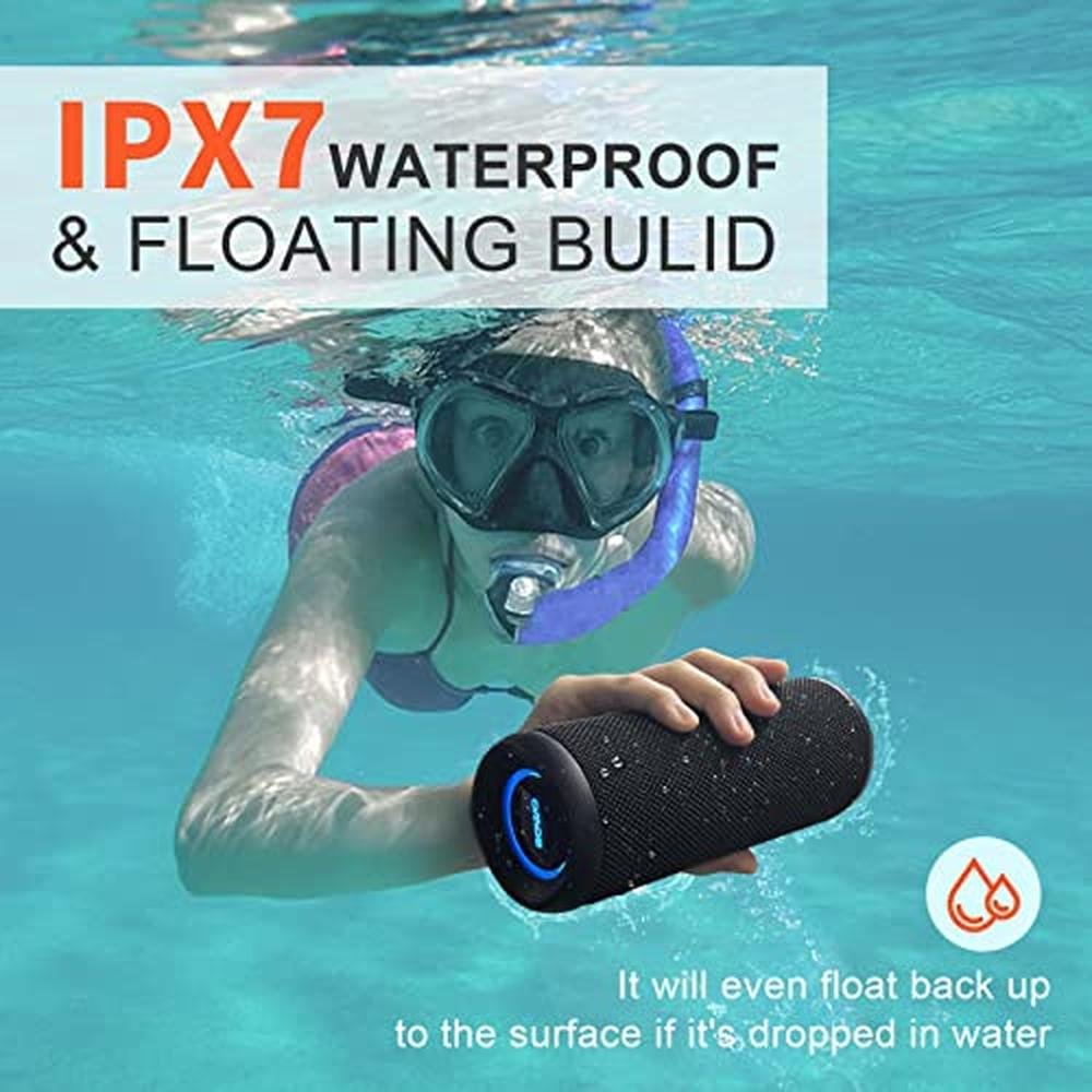 Speaker Portable: Wireless Portable Speaker IPX7 Waterproof – Close-up Detail