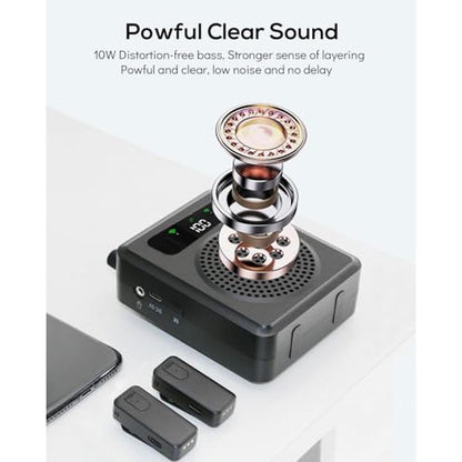 Voice Amplifier: R11 Bluetooth Portable Voice Amplifier – Side View
