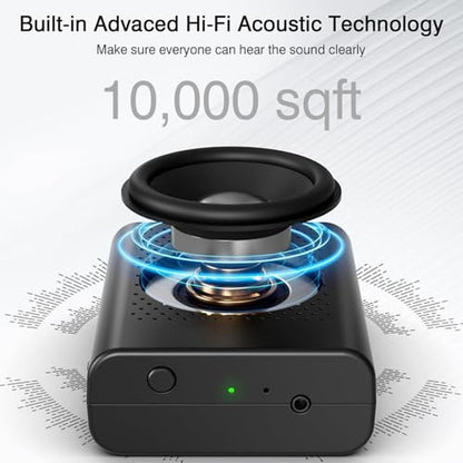 Voice Amplifier: Wireless Lavalier Lapel Microphone PA – Side View