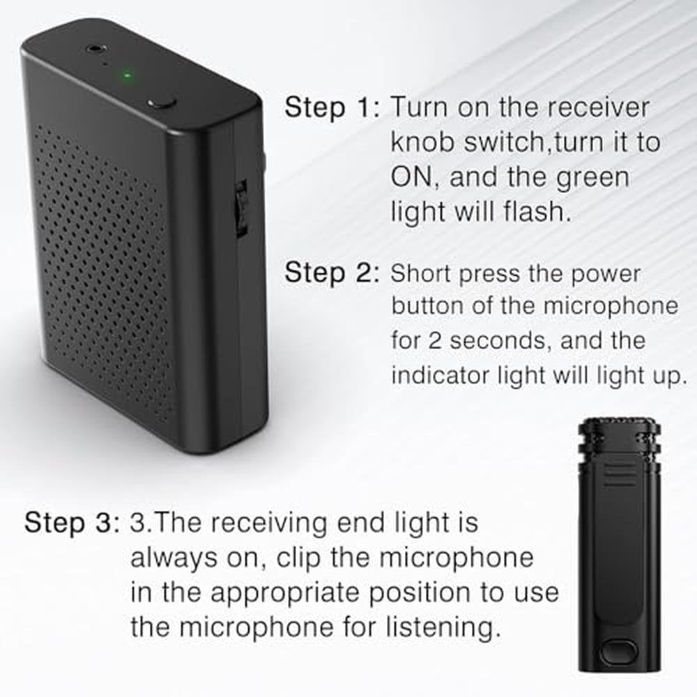 Voice Amplifier: Wireless Lavalier Lapel Microphone PA – Packaging