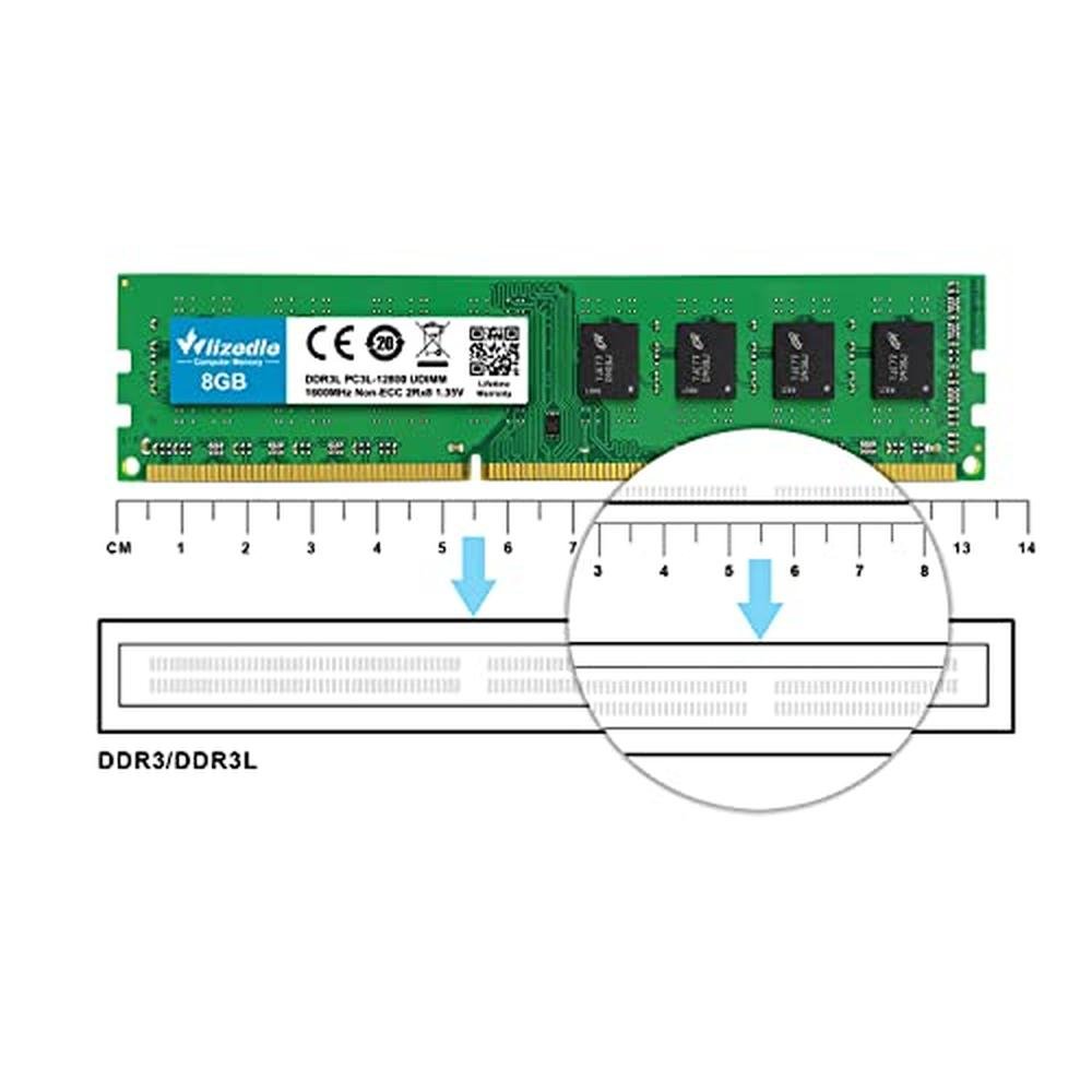 RAM 12800: Wlizedle DDR3/DDR3L 8GB 1600MHz CL11 – Packaging
