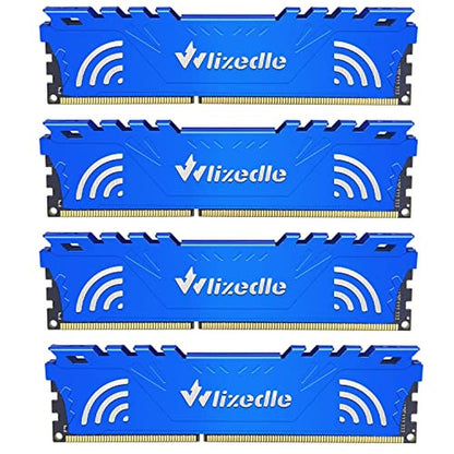 Wlizedle DDR3 RAM 32GB Kit (4x8GB) 1866MHz CL13 UDIMM – Front View