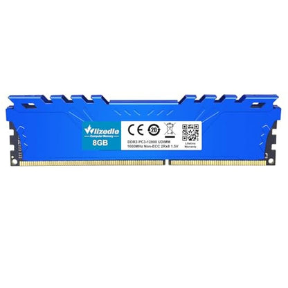 Wlizedle DDR3 RAM 32GB Kit (4x8GB) 1866MHz CL13 UDIMM – Side View