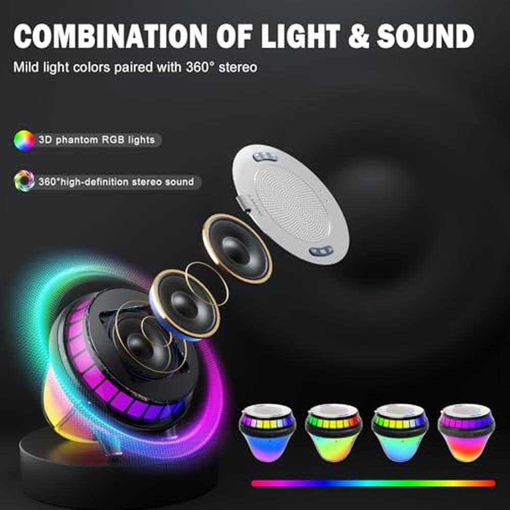 Floating Speaker: WNWT Waterproof IPX7 Wireless Pool – Side View