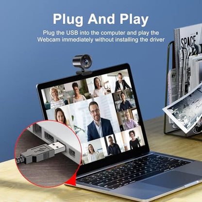 Windows Webcam: WO-WE Windows Hello Face Recognition 4K UHD – Side View