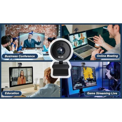 Windows Webcam: WO-WE Windows Hello Face Recognition 4K UHD – Close-up Detail