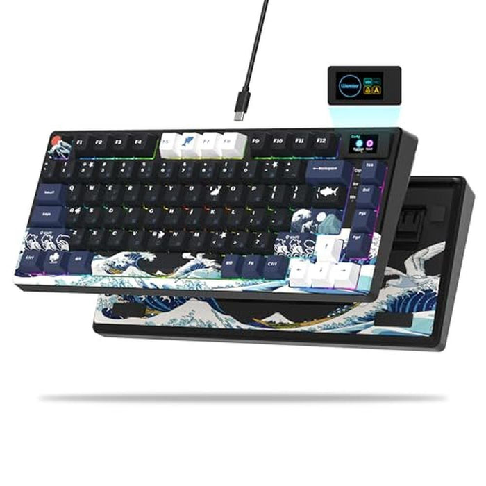 Womier S-K80 75% Keyboard: Mechanical Gaming Keyboard with – Front View