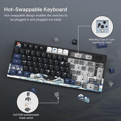 Womier S-K80 75% Keyboard: Mechanical Gaming Keyboard with – In Use