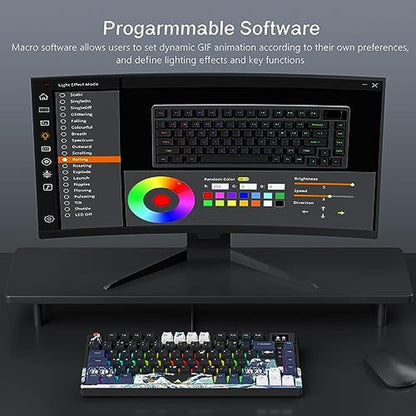 Womier S-K80 75% Keyboard: Mechanical Gaming Keyboard with – Packaging