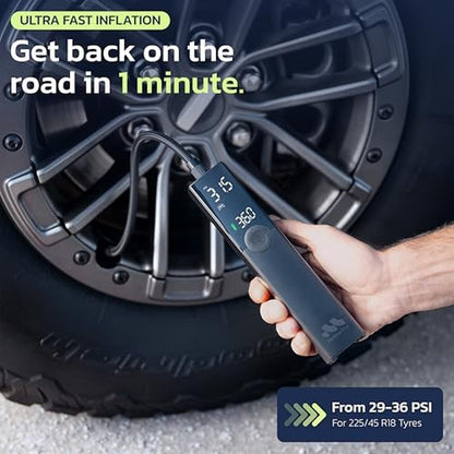 Tire Air: Woowind Premium Tire Inflator Portable Air – Side View