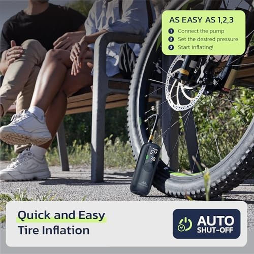 Air Pump for Tires: Woowind Tire Inflator Portable Air – In Use