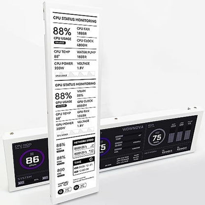 Monitor WOWNOVA: WOWNOVA 8.8 Computer Temp Monitor Dynamic – Front View