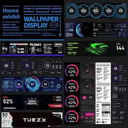 Monitor WOWNOVA: WOWNOVA 8.8 Computer Temp Monitor Dynamic – Packaging