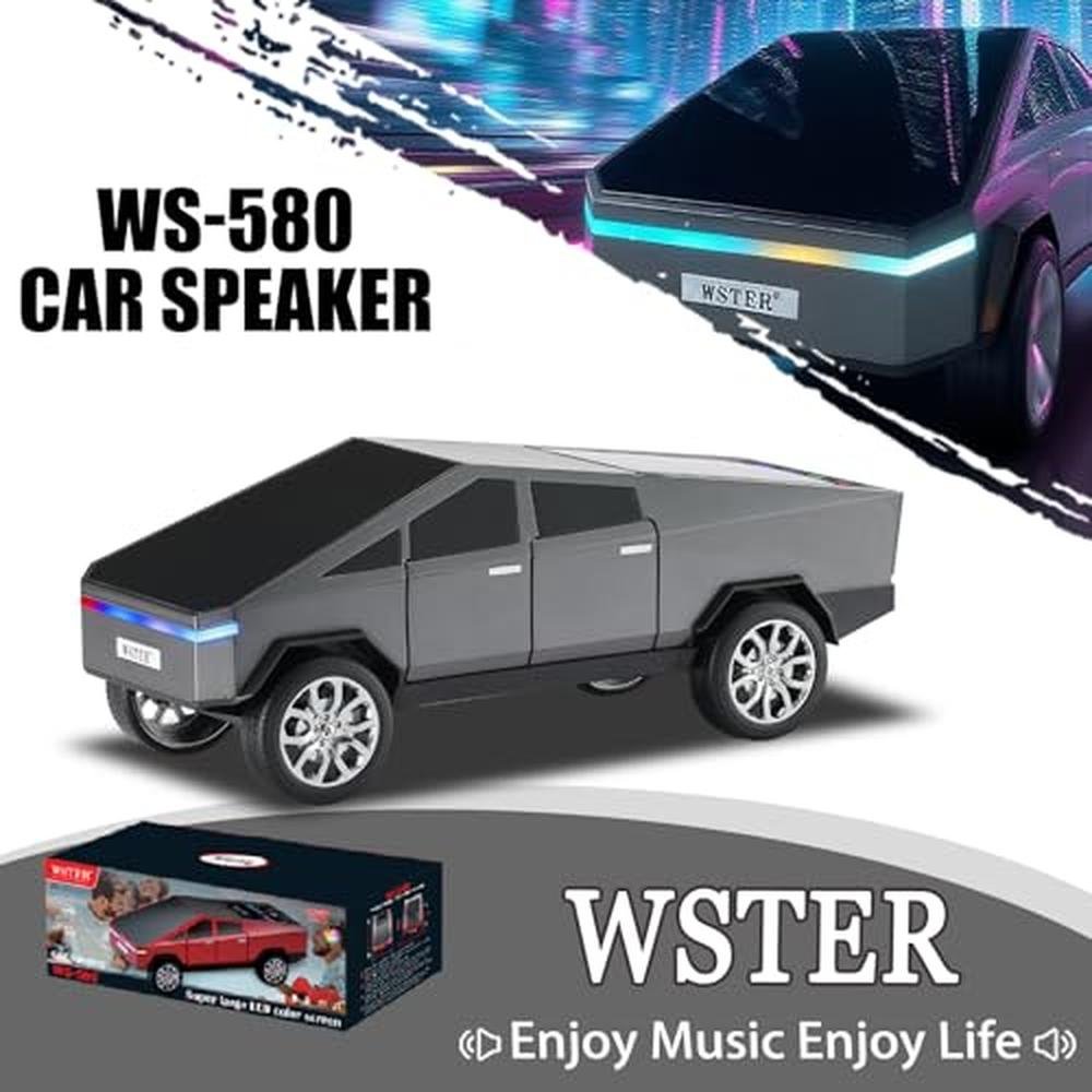 WS-580 Pickup Truck Replica: Portable Bluetooth Speaker – Side View