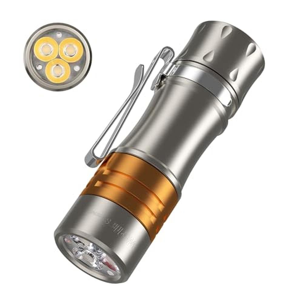 Flashlight LED: Wurkkos TS10 V2 6000K Pocket EDC Flashlight – Front View