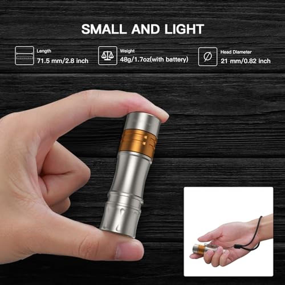 Flashlight LED: Wurkkos TS10 V2 6000K Pocket EDC Flashlight – In Use