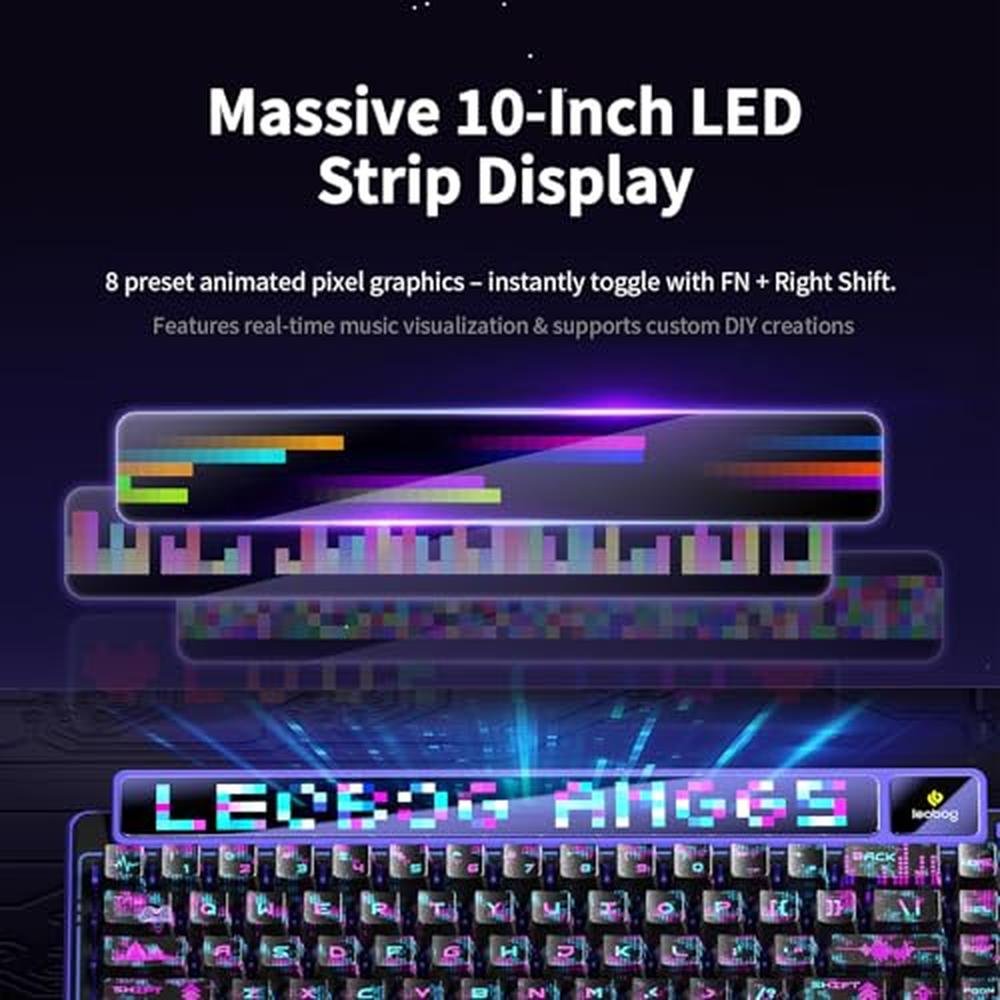 Keyboard Aula: Aula AMG65 Mechanical Gaming Keyboard with – Close-up Detail