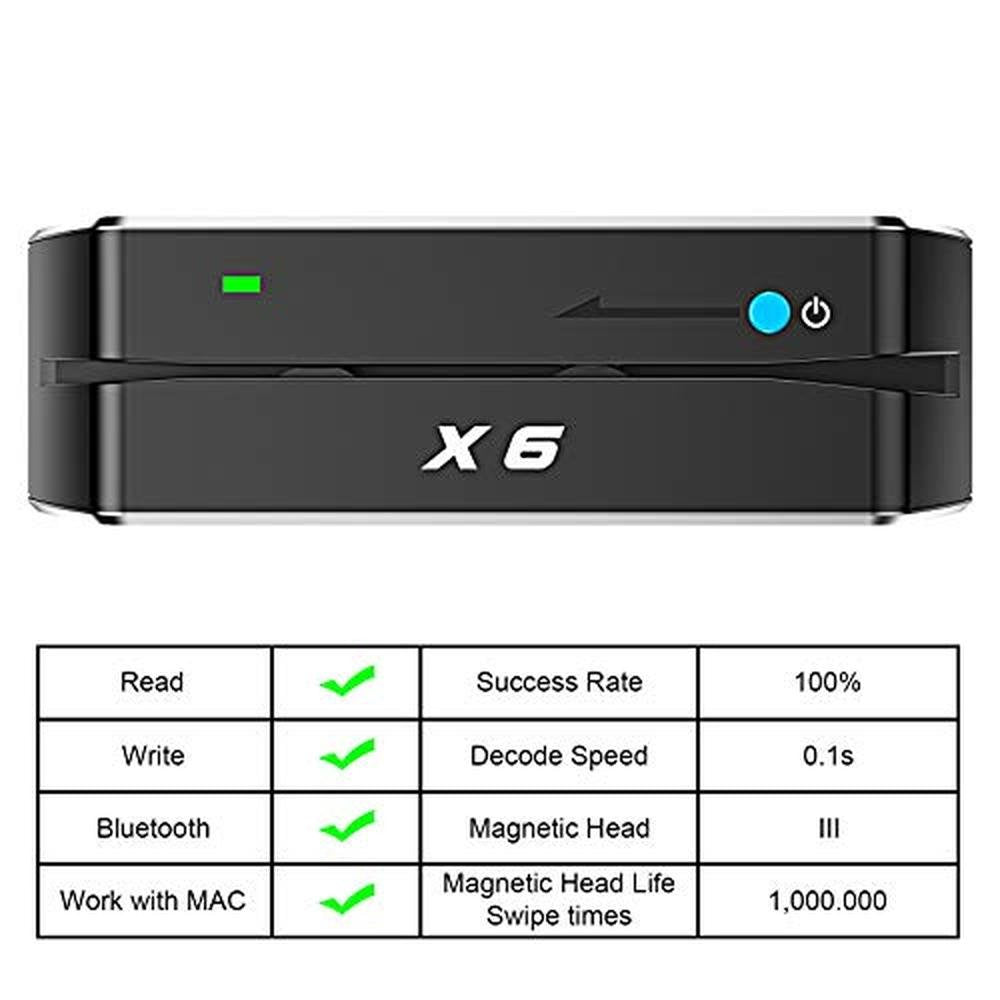 Bluetooth Magnetic: X6 BT VIP Card Reader Writer USB 3.0 – Side View